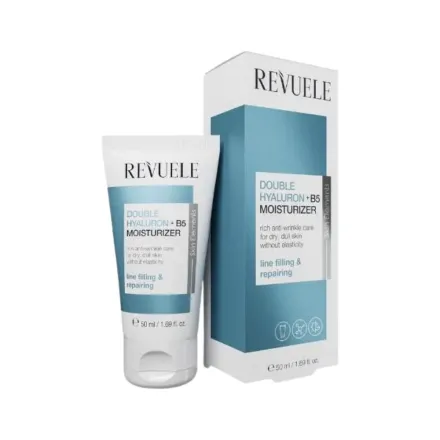 Revuele Double hyaluron+B5 Moisturizer - 50ml | ريفويل كريم مرطب بالهيالورونيك و البانتينول - 50 مل
