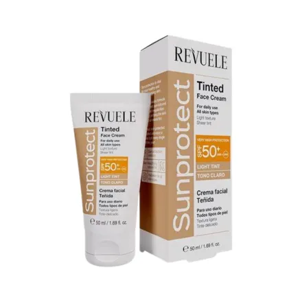 Revuele Tinted sunscreen cream SPF50+ - 50ml | ريفويل كريم واقي شمسي مع لون spf50+ - 50 مل