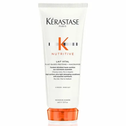 KÉRASTASE Nutritive Lait Vital High Ultra-Light Conditioner For Dry, Fine To Medium Hair - 200ml | كيراستاس بلسم خفيف للشعر الجاف, الخفيف و المتوسط - 200 مل