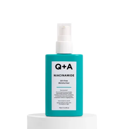 Q+A Niacinamide Oil-Free Moisturiser - 75ml | كيو بلس إيه مرطب خالٍ من الزيوت بالنياسيناميد - 75 مل