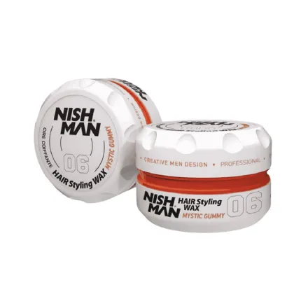 NISH MAN 06 Hair Styling Wax Mystic Gummy - 150ml | نيشمان شمع تصفيف شعر ميستيك غامي - 150مل