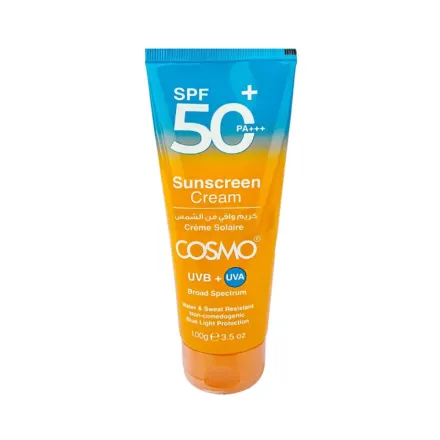 COSMO COSMETICS SUNSCREEN CREAM SPF 50+ - 100g | كوزمو كوزمتكس كريم واقي من الشمس SPF 50 - 100غ