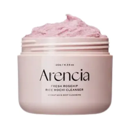 Arencia Fresh Rosehip Rice Mochi Cleanser - 120g | ارنيسيا غسول للوجه بمستخلص ثمرة الورد - 20 غرام