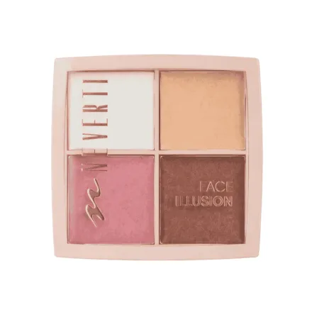 Nevertı Face Illusion Highlighter Pallette - 4x3,5g| نيفرتي باليت للوجه