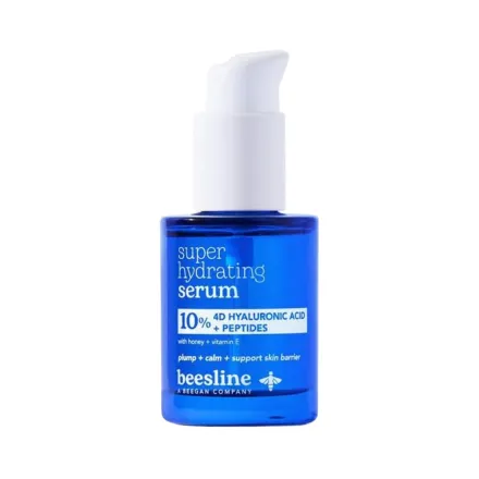 Beesline Super Hydrating Serum - 10% 4D Hyaluronic Acid + Peptides - 30ml | بيزلين سيروم الترطيب العميق بالهيالورونيك اسيد 10% + ببتيدات - 30 مل