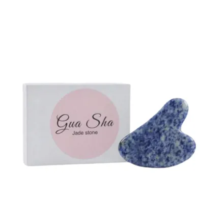 1 Pc Of Gua Sha Blue Point Jade Packed | كوا شا حجر اليشم الازرق - قطعة واحدة