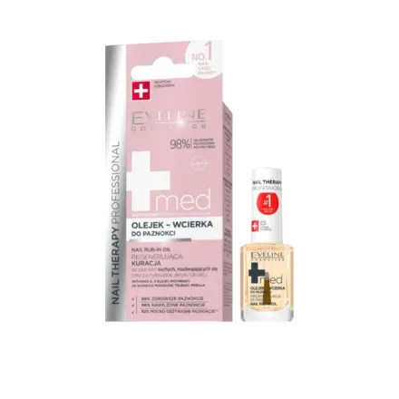EVELINE Nail Therapy Professional Regenerating Rub-in Oil for Dry and Splitting Nails - 12ml | ايفلين مقوي للأظافر و الحمية - 12 مل |