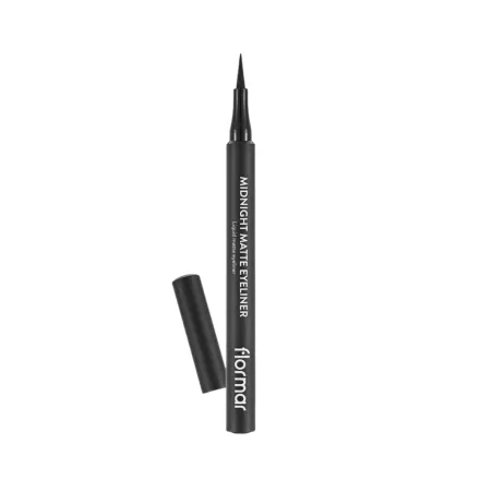 Flormar Midnight Matte Eyeliner - 1.2ml | فلورمار ايلاينر مات ميدنايت - 1.2مل