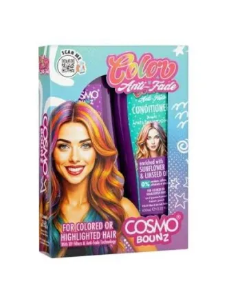 COSMO COSMETICS 2PCS SHAMP & COND ANTI FADE - 400ml | كوزمو كوزمتكس شامبو 400 مل