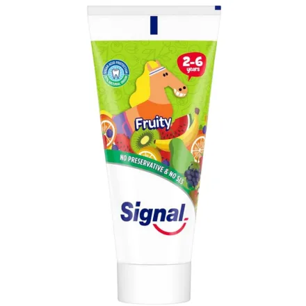 Signal Toothpaste Fruity 2-6years - 50ml | سكنال معجون أسنان للأطفال من عمر 2-6 سنوات - 50 مل