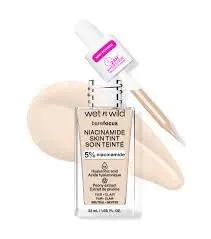 wet n wild Foundation Bare Focus Niacinamide Skin Tint - 32ml | ويت ان وايلد كريم أساس تنت بالنياسناميد - 32 مل