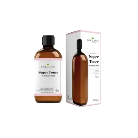 Bio Balance Re-Fresher Rose Super Toner Moisturizing and Fortifying for All Skin Types - 250ml | بايو بالانس تونر بماء الورد للبشرة الحساسة - 250 مل