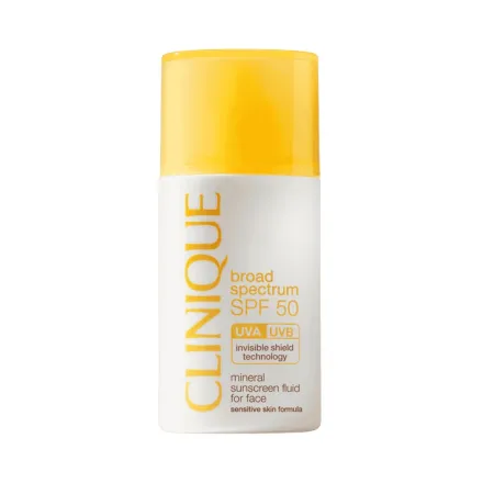 Clinique SPF 50 Mineral Sunscreen Fluid For Face - 30ml | كلينك واقي شمسي معدني سائل للوجه - 30 مل