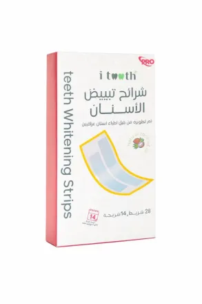 i tooth Teeth Whitening Strips - 14slices | اي توث شرائط تبييض الأسنان - 14 شريحة