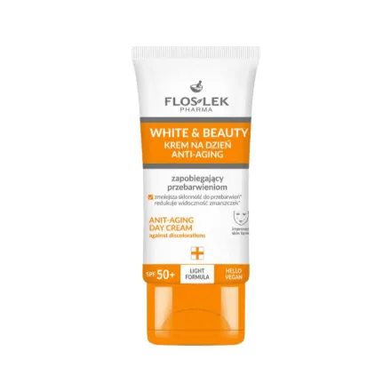 FLOSLEK PHARMA WHITE and BEAUTY Day cream spf+50 - 50ml | فلوسليك فارما كريم النهار للوجه بعامل حماية SPF 50+ - 50 مل