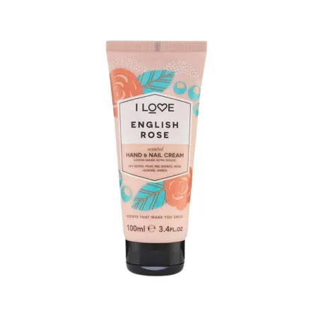 I Love - English Rose Hand & Nail Cream - 100ml | آي لوف كريم معطر لليدين والأظافر– 100 مل