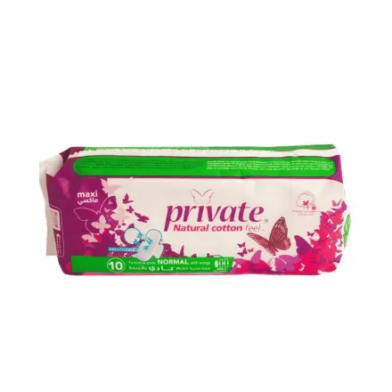 Private Maxi Normal - 10Pads | برايفت فوط نسائية عادية