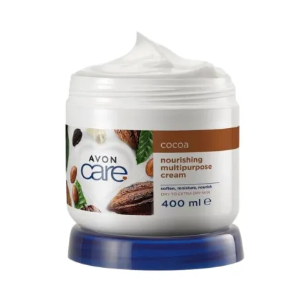 AVON Care Cocoa Nourishing Multipurpose Cream - 400ml |أفون كير كريم كاكاو مغذّي متعدد الاستخدامات - 400 مل