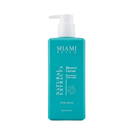 MIAMI BEACH Shower Renewing + Nourishing West Palm - 600ml | ميامي بيتش جل استحمام بتركيبة مغذية - 600مل