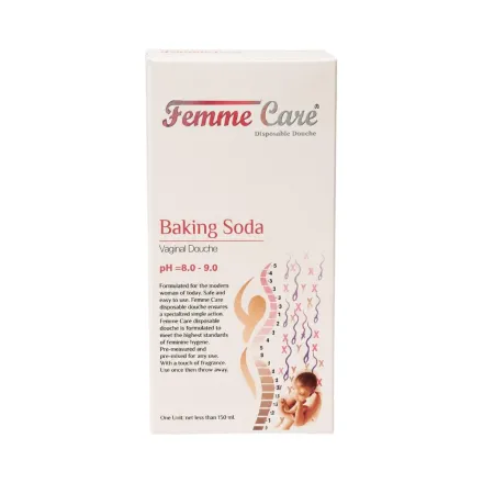 Femme Care Baking Soda Ph=8.0-9.0 - 150ml | فيم كير غسول نسائي بالبيكنج صودا - 150مل