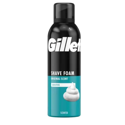 Gillette Shave Foam Sensitive - 200ml | جيليت موس حلاقة للبشرة الحساسة - 200 مل