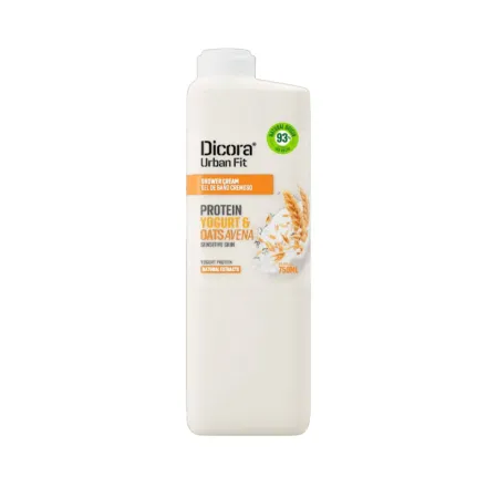 Dicora Shower Cream Yogurt & Oat Avena - 750ml | ديكورا سائل استحمام كريمي بالزبادي والشوفان - 750 مل