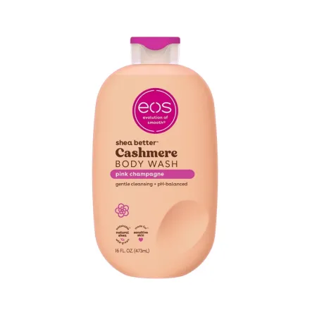 eos Shea Better Cashmere Body Wash - Pink Champagne - 473ml | اي او اس جل الاستحمام كاشمير بالشمبانيا الوردية - 473مل