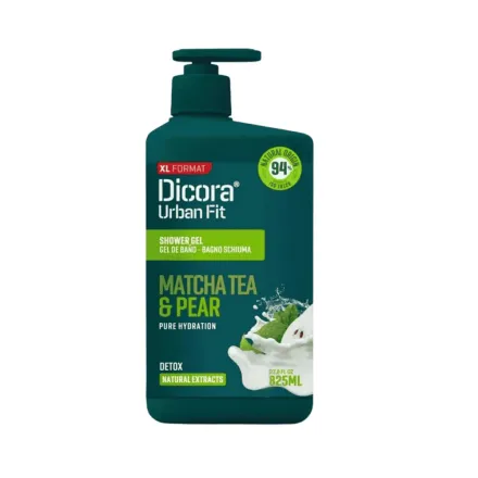 Dicora Shower Gel Matcha Tea & Pear - 825ml | ديكورا جل استحمام بالماتشا و الكمثرى - 825 مل