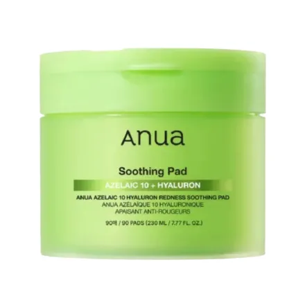 Anua Soothing Pad Azlaic10 + Hyaluron - 90pads | أنوا تونر بالأزليك اسيد و الهيالورونيك اسيد - 90 قطعة