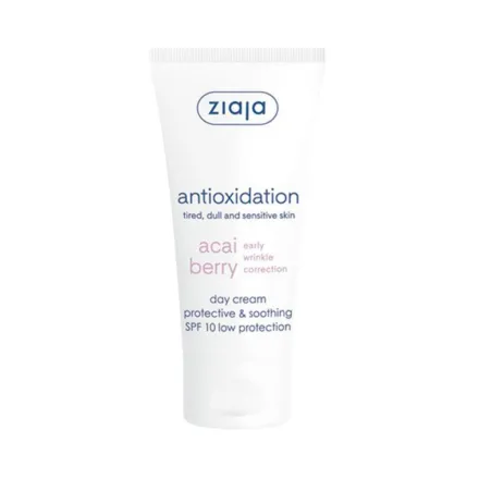 ziaja Acai Berry Day Cream with SPF 10 - 50ml | جايا كريم النهار توت أكاي مع واقي شمس SPF 10 - 50 مل