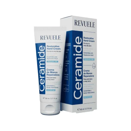 Revuele Ceramide Restoring Hand Cream - 80ml | ريفويل كريم اليدين للترميم بالسيراميد - 80مل