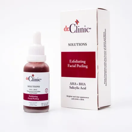 dr.Clinic Exfoliating Facial Peeling AHA - 30ml| دكتور كلينك سيروم الاحماض المقشر -30 مل