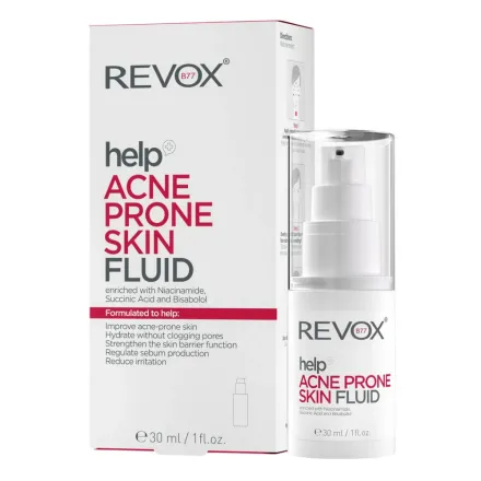 REVOX Acne Prone Skin Fluid - 30ml | ريفوكس سيروم للبشرة المعرضة لحب الشباب - 30 مل
