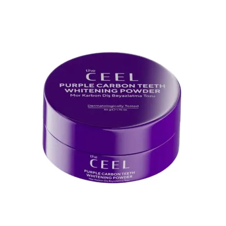 the CEEL Purple Carbon Teeth Whitening Powder - 50g | ذا سيل بودرة الفحم لتبييض الأسنان - 50 غ