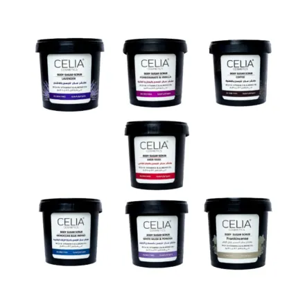 CELIA Body Sugar Scrub - 600g | سيليا مقشر زيتي للجسم - 600 غرام