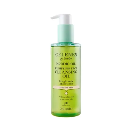 Celenes by Sweden Purifying Face Cleansing Oil Sensitive Skin - 250ml | سيلينس غسول زيتي منقي للبشرات الحساسة - 250 مل