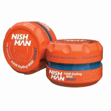 NISH MAN 02 Hair Styling Wax Sport - 150ml | نيشمان شمع تسريح شعر سبورت - 150مل