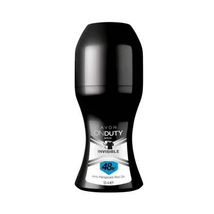 AVON On Duty Roll-On Invisible 48h Anti-Perspirant Roll On - 50ml | افون رول أون انتي بيرسبرانت - 50مل