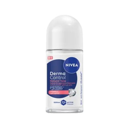 Nivea Women Deo Roll On Derma Natural Tone - 50ml | نيفيا مزيل تعرق رول اون للنساء - 50 مل