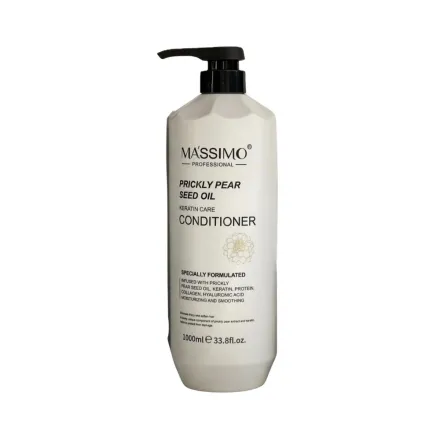 MASSIMO Prickly Pear Seed Oil Hair Keratin Care Conditioner - 1000ml | ماسيمو بلسم بزيت بذور التين الشوكي للعناية بالكيراتين للشعر – 1000 مل