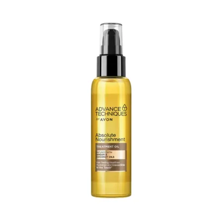 Avon Advance Techniques ABSOLUTE NOURISHMENT Treatment Oil Argan &Coconut - 100ml | افون زيت معالج للشعر- 100مل