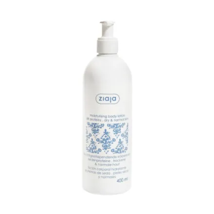 ziaja moisturizing Body Lotion Silk Proteins - 400ml | جايا لوشن مرطب للجسم غني بالبروتينات - 400 مل