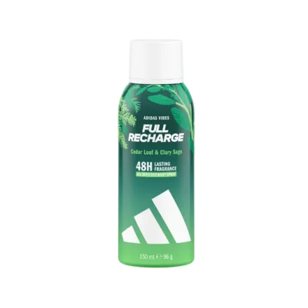 Adidas Vibes Full Recharge Deo Body Spray - 150ml | اديداس بخاخ مزيل تعرق - 150مل