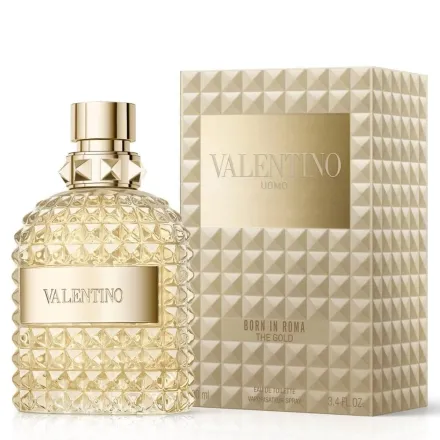 VALENTINO Uomo Born In Roma The Gold EDT - 100ml | فالنتينو عطر اومو بورن إن روما ذا غولد للرجال 100 مل