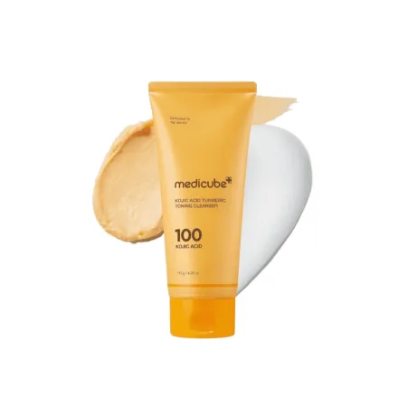 Medicube Kojic Acid Turmeric Toning Cleanser - 120g | ميدي كيوب غسول مفتح للبشرة بالكركم - 120غ