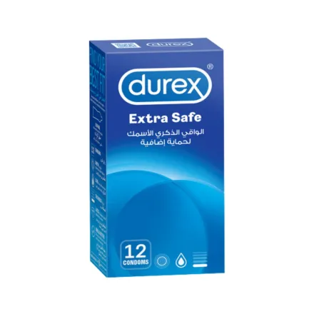 durex Extra Safe Condoms 12 Pieces | ديوريكس واقي ذكري إكسترا سيف - 12 قطعة