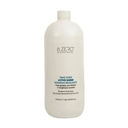 6. Zero Take over Shampoo For Oily Hair Active Sheer - 1000ml | شامبو ثنائي الطور للشعر الدهني - 1000 مل