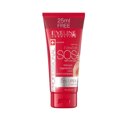 Eveline Extra Soft Sos 5% Urea Hand Cream - 100ml | ايفلين كريم لليدين باليوريا - 100 مل