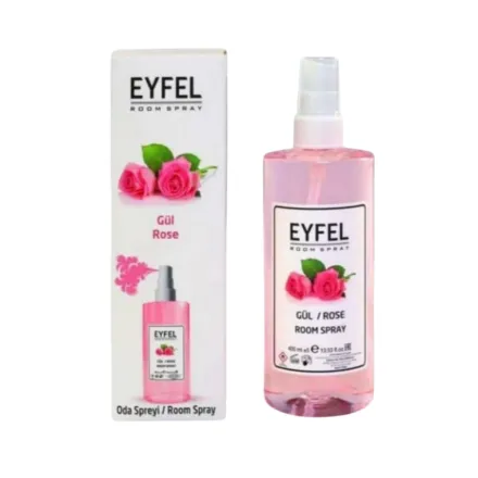 EYFEL Rose Room Spray - 400ml | ايفل بخاخ معطر غرف برائحة الورد - 400 مل