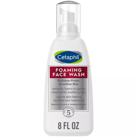 Cetaphil Foaming Face Wash - 237ml | سيتافيل غسول رغوي للبشرة المعرضة للاحمرار - ٢٣٧ مل